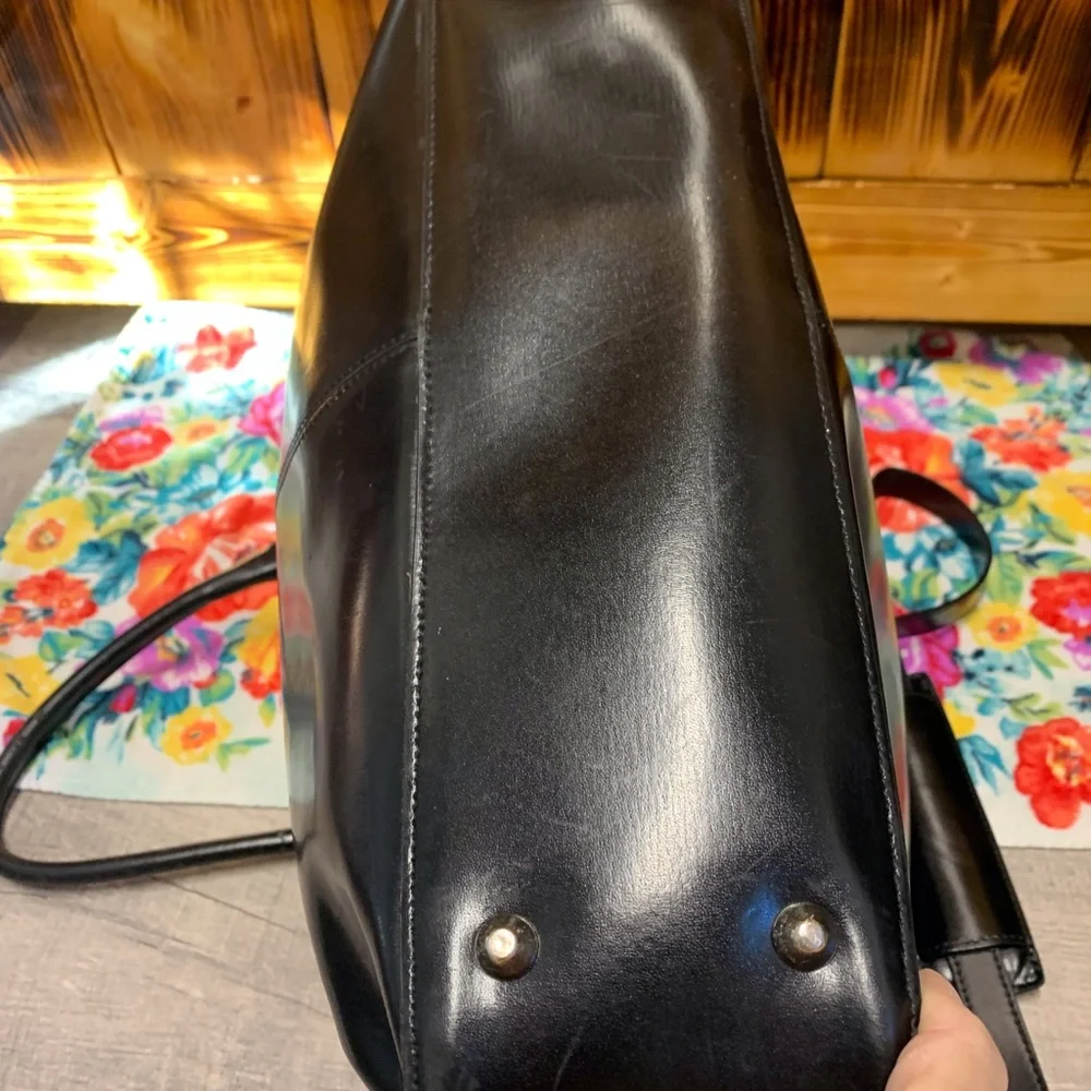 Franklin Convey Black Leather Co-Ed briefcase